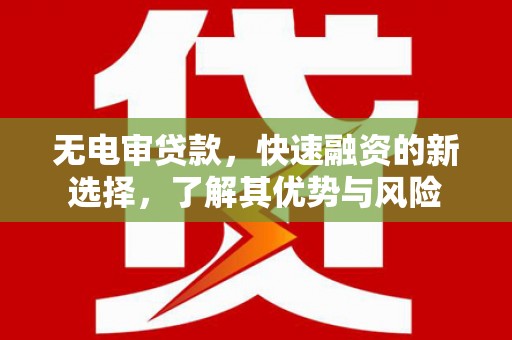 抚顺无电审贷款，快速融资的新选择，了解其优势与风险