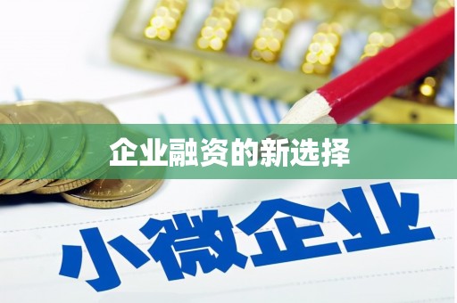 抚顺企业融资的新选择