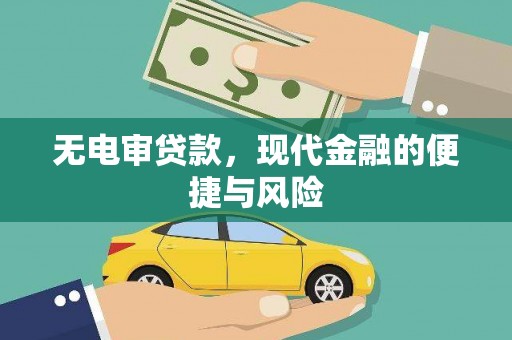 抚顺无电审贷款，现代金融的便捷与风险