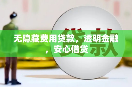 抚顺无隐藏费用贷款，透明金融，安心借贷