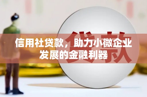 抚顺信用社贷款，助力小微企业发展的金融利器