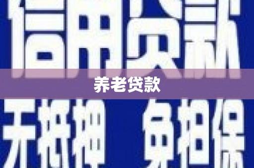 抚顺养老贷款
