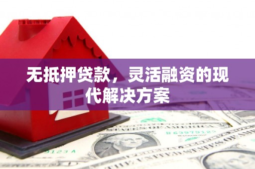 抚顺无抵押贷款，灵活融资的现代解决方案
