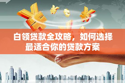 抚顺白领贷款全攻略，如何选择最适合你的贷款方案